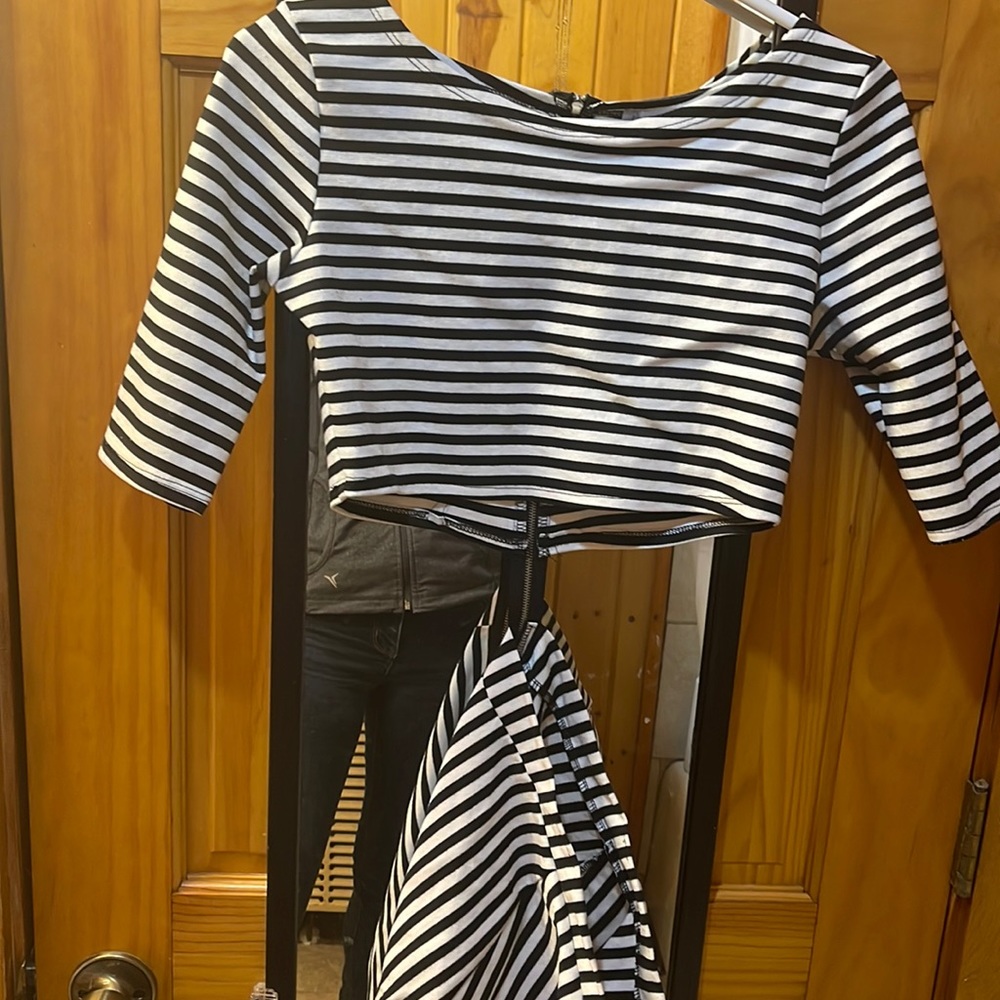 Skirt with top connected